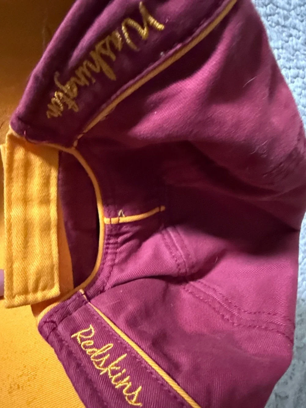 Vintage Reebok Washington Redskins NFL Burgundy Gold Cap Hat Adult